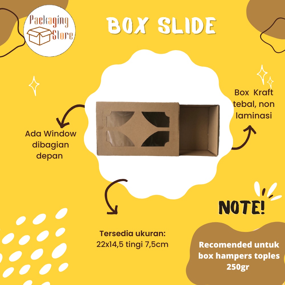 

BOX SLIDE TOPLES ISI 2/ BOX HAMPERS SLIDE