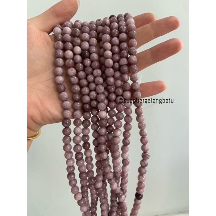 light PURPLE AMAZONITE 8mm ungu tosca premium bead stone handmade DIY