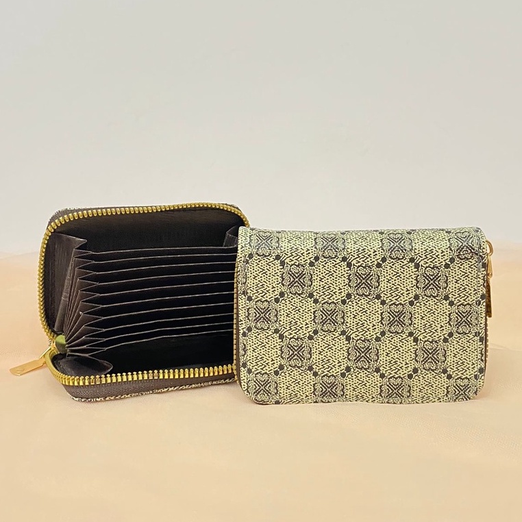 Dompet Kulit Kartu Motif