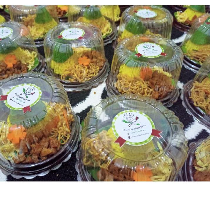 

Tumpeng Mini Nasi Kuning Tumini Hemat Jakarta Aqiqah Wedding Birthday FREE STICKER, GRATIS STICKER UCAPAN