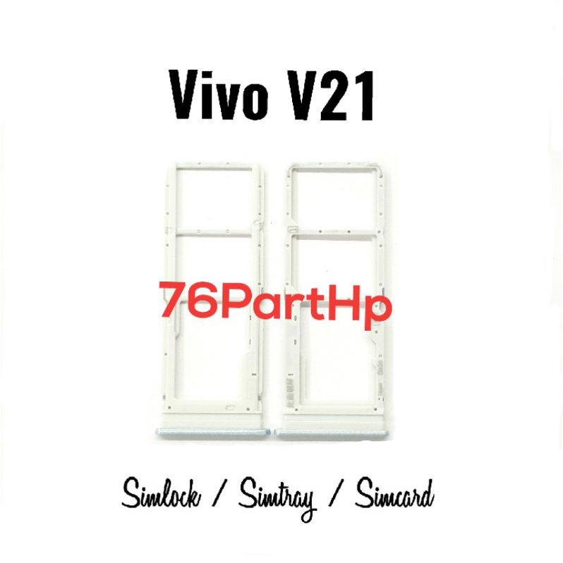 Ori Simtray Vivo V21 Tempat simcard Simlock slot card tray