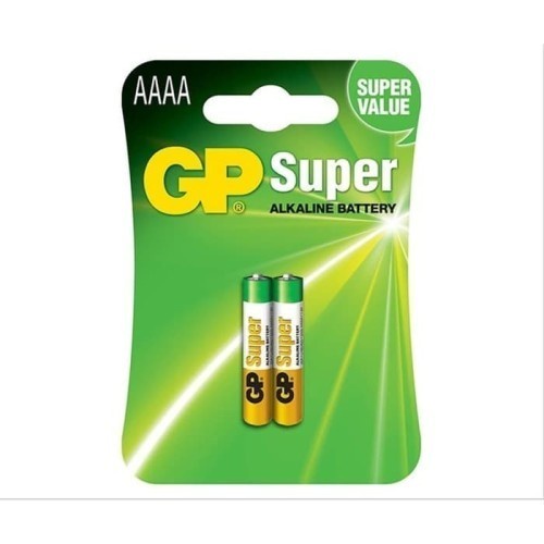 Baterai GP Super Alkaline AAAA / A4 E96 1.5v isi 2 Batre pen stylus