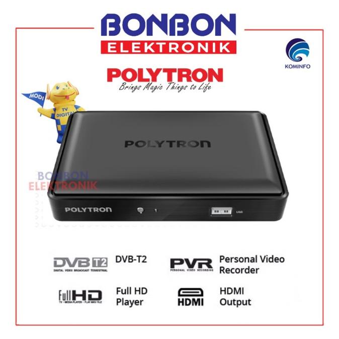 Polytron Set Top Box PDV-600T2 DVB T2 TV Digital