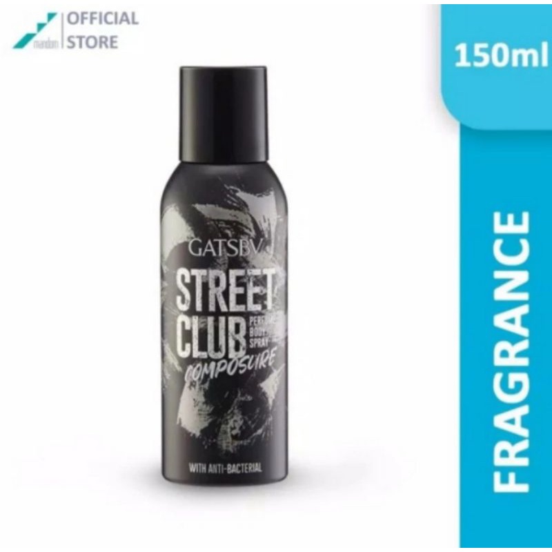 Gatsby Street Club COMPOSURE Parfum Body Spray 150 mL.