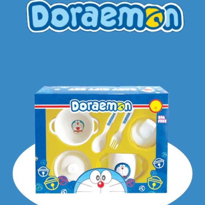 Lusty bunny Doraemon Feeding Set Dooz Small Perlengkapan Makan Bayi Bunny Set Perlengkapan Makan Bay