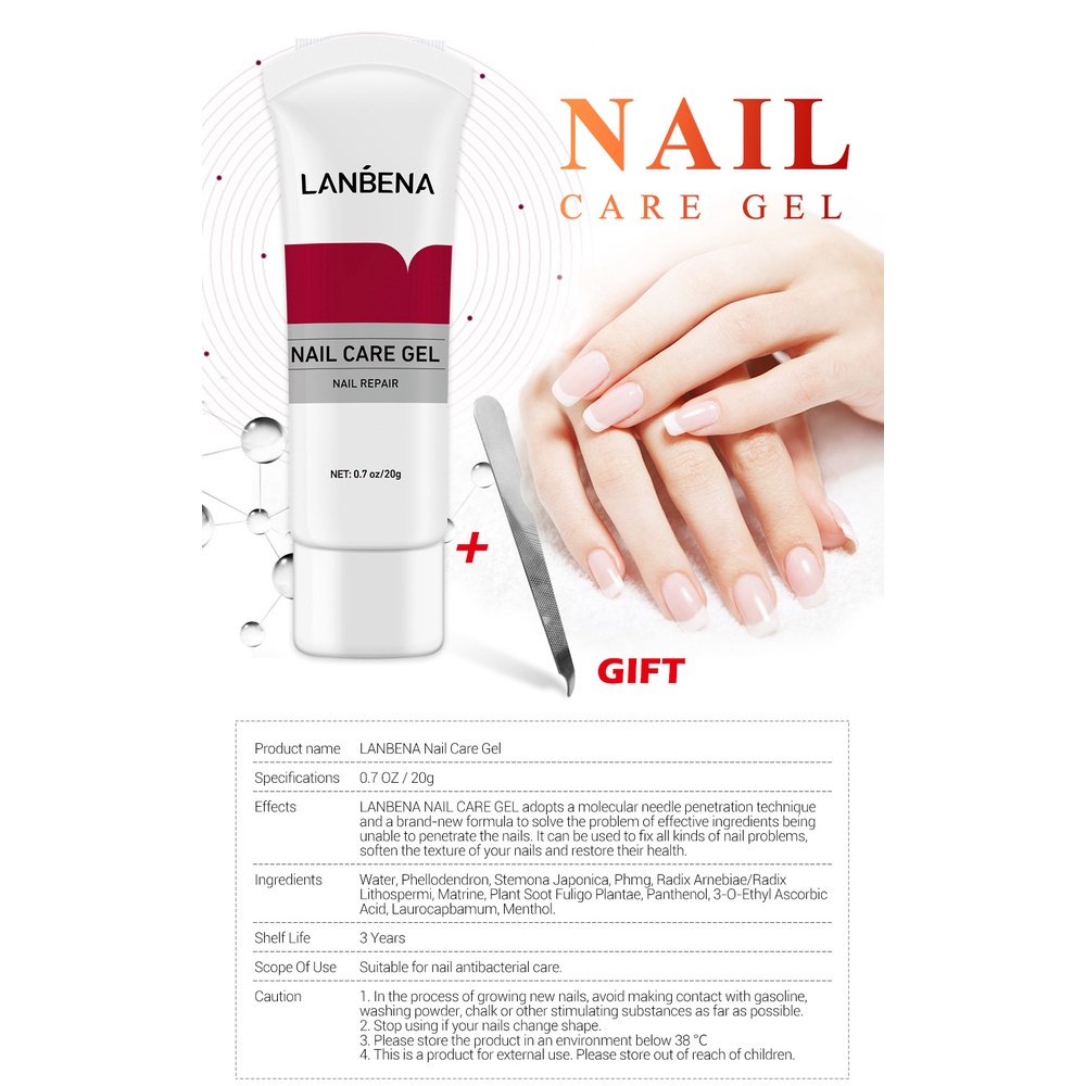 Lanbena Nail Care Gel Perawatan Pada Kuku Tangan dan Kaki