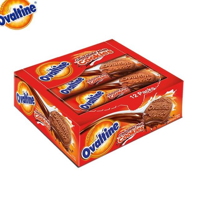 

[T-2I »] Ovaltine Chocolate Malt Cookies Biskuit Cokelat 12 x 30 gr-banyak diminati