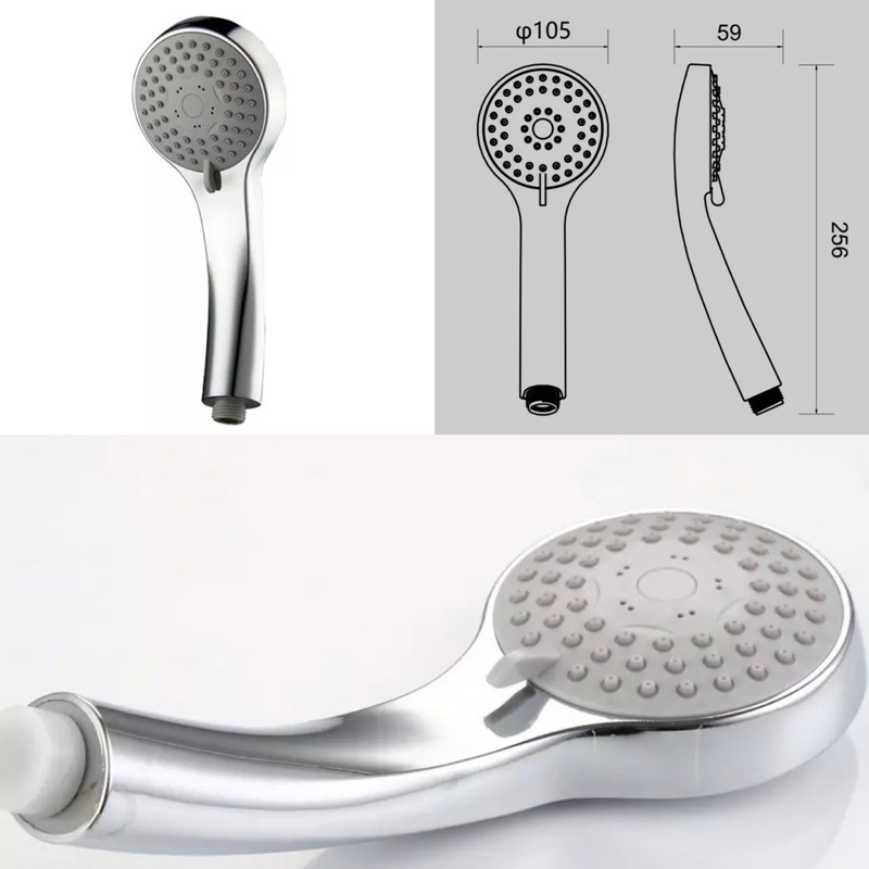 666 HandShower Set 3 Mode - Shower Mandi Hand Shower Kepala Air Paket