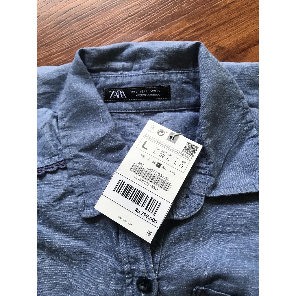 ZARA original kemeja denim wanita