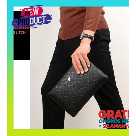 Clutch Bag Tas Pria Tas Tangan Hand Bag Pouch Waterproof Clutch J4S4 Pria Handbag Anti Air Tas Gengg