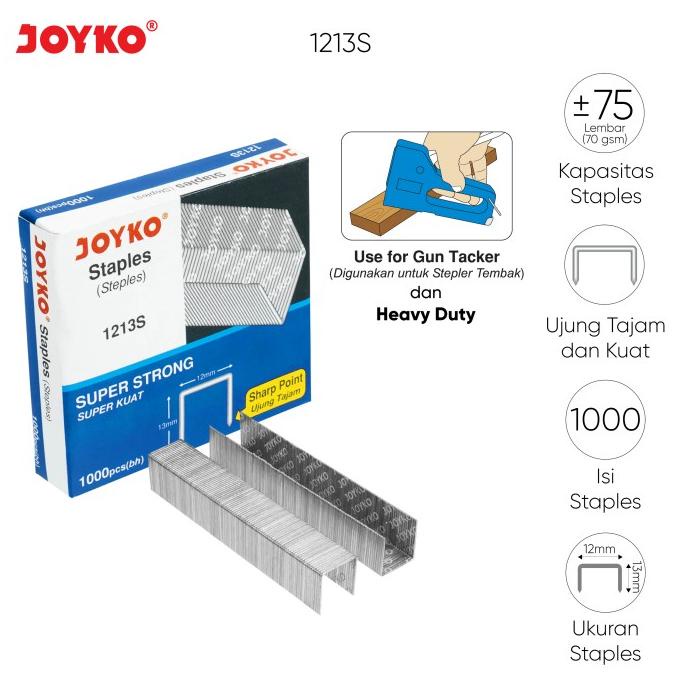 

Heavy Duty Staples / Isi Stapler / Refill Stapler Joyko 1213S