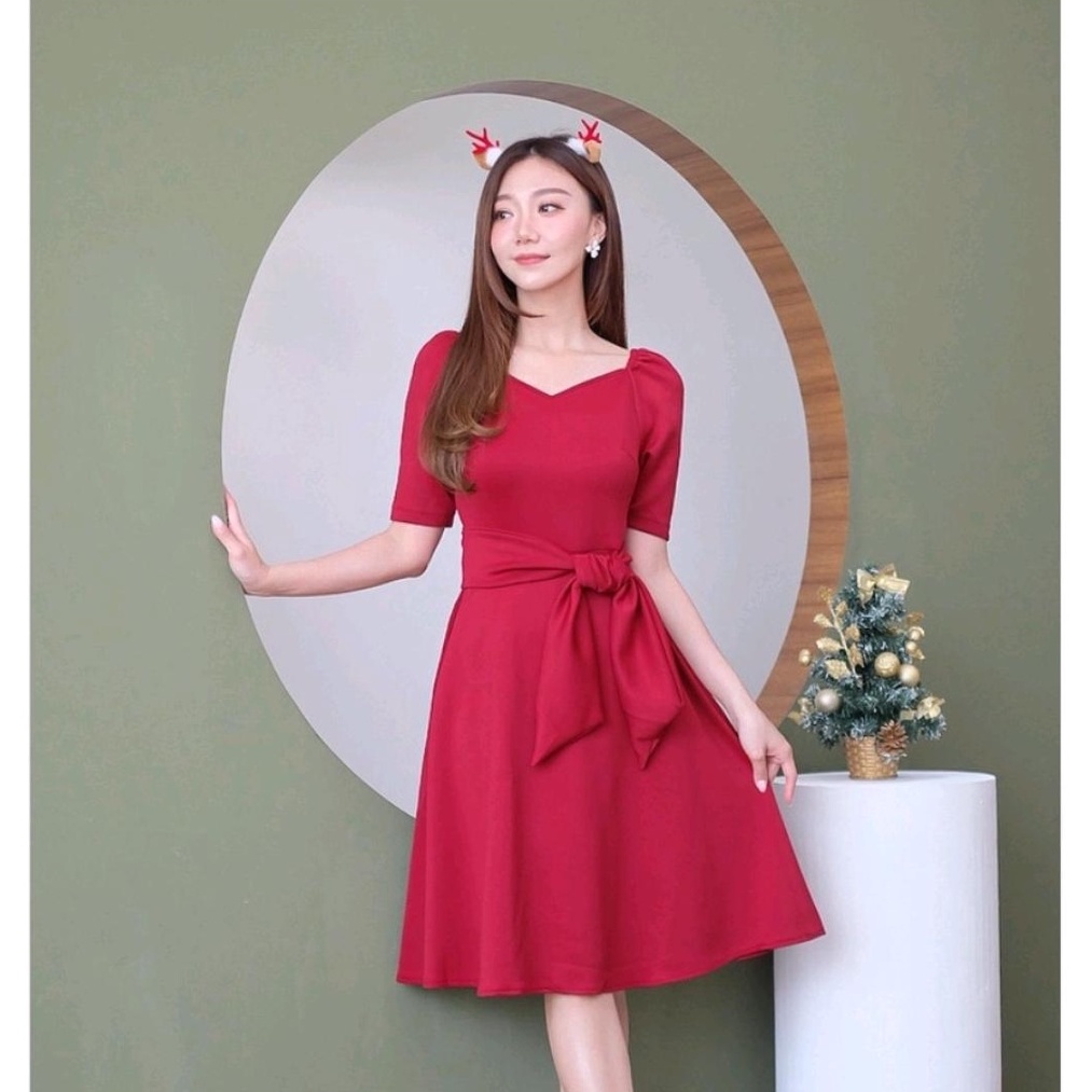 DRESS GENEVIEVE/DRESS SCUBA/DRESS WANITA CASUAL/DRESS KEKINIAN