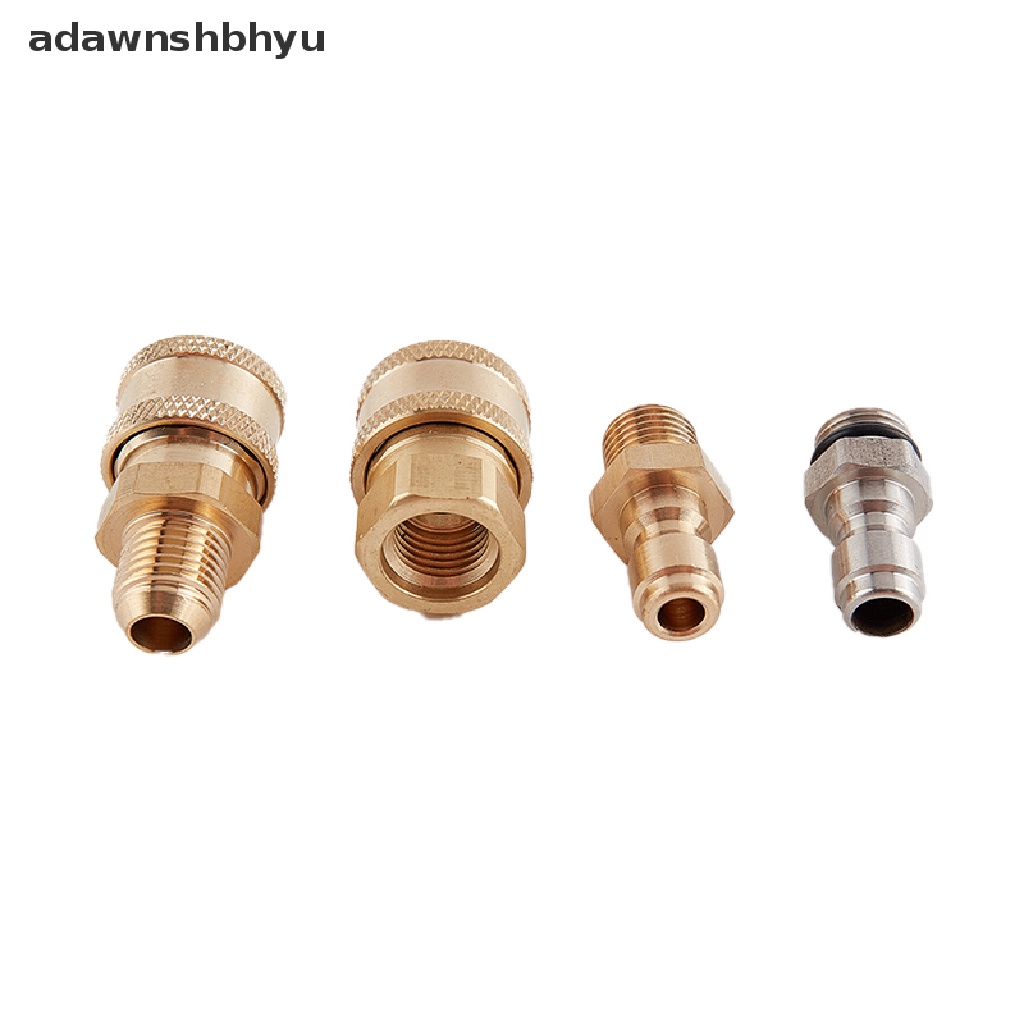 Adawnshbhyu Tembaga1 /4 Mesin Cuci Tekanan Tinggi Quick Coupling Water Hydraulic Coupler ID