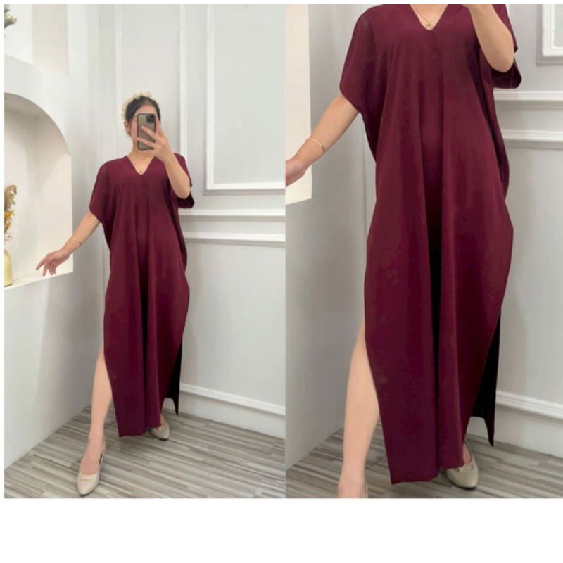 DRESS NAGITA Cringkle Airflow/dress kekianian cringkle/daster kekinian