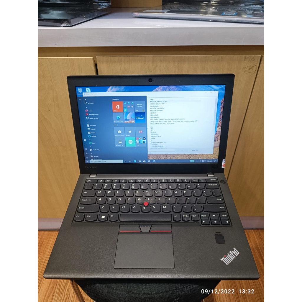 Laptop Murah Ultrabook Lenovo Thinkpad X270 i5 Gen 6Th 7th Ram 8GB 512GB SSD 12.5 FHD Windows 10 Pro