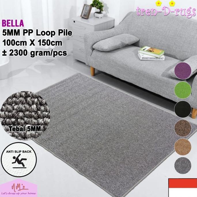 Karpet polos permadani lantai ruang tamu kamar anti slip minimalis