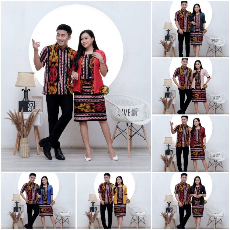 DRESS GEREJA WANITA KRISTEN BATIK SONGKET TENUN sett dress natal couple batik natal seragamNATAL TER