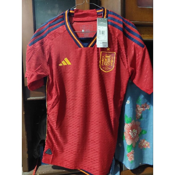 JERSEY SPAIN HOME PLAYER ISSUE WORLD CUP 2022