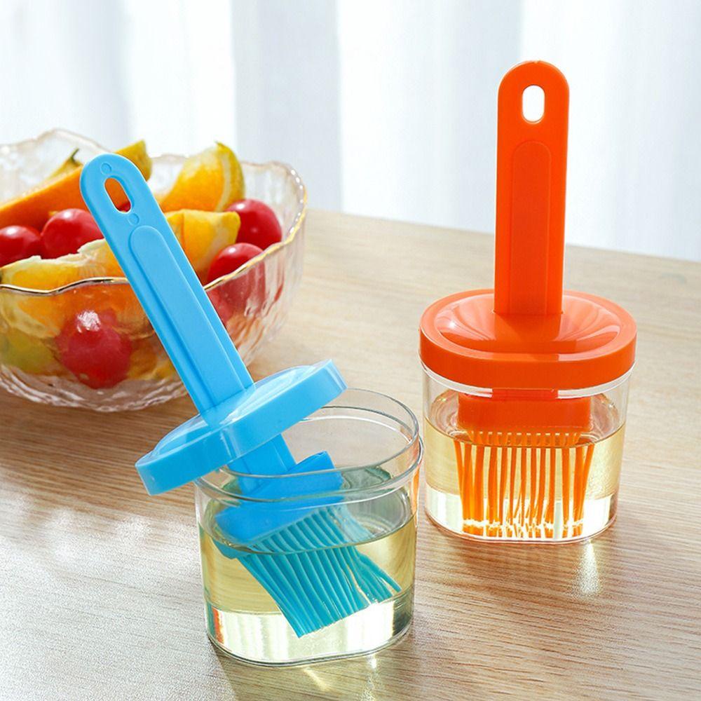 Populer Kuas Minyak Dengan Botol Outdoor Tahan Suhu Silicone Barbecue Oil Brush