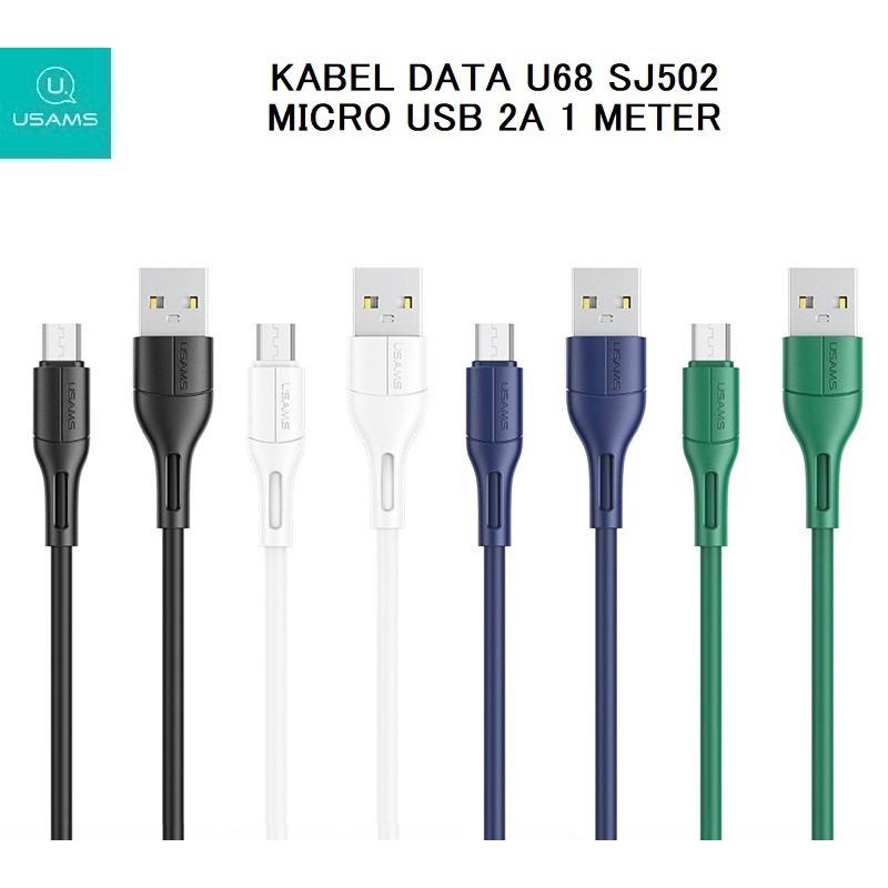 Usams Kabel Data Micro USB 2A QC3.0 Fast Charging U68 SJ502