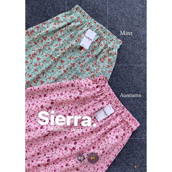 SIERAA summer skirt | Rok floral | Rok panjang