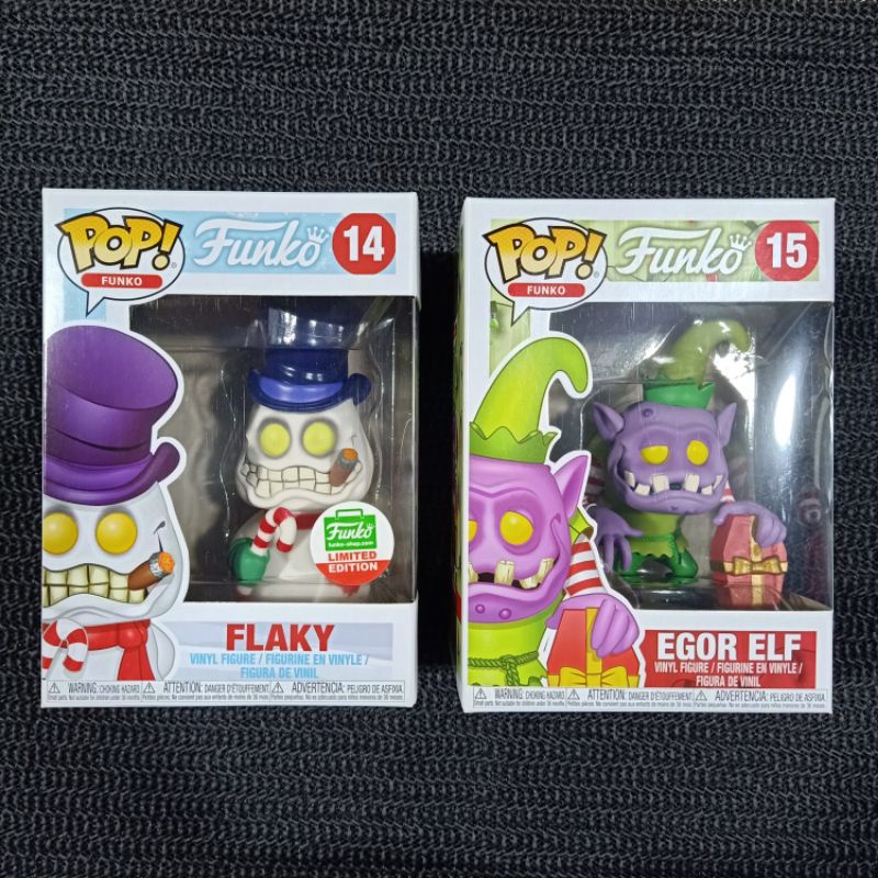 Funko Pop FLAKY #14 (Funko Shop Limited Edition) & Funko Pop EGOR ELF #15