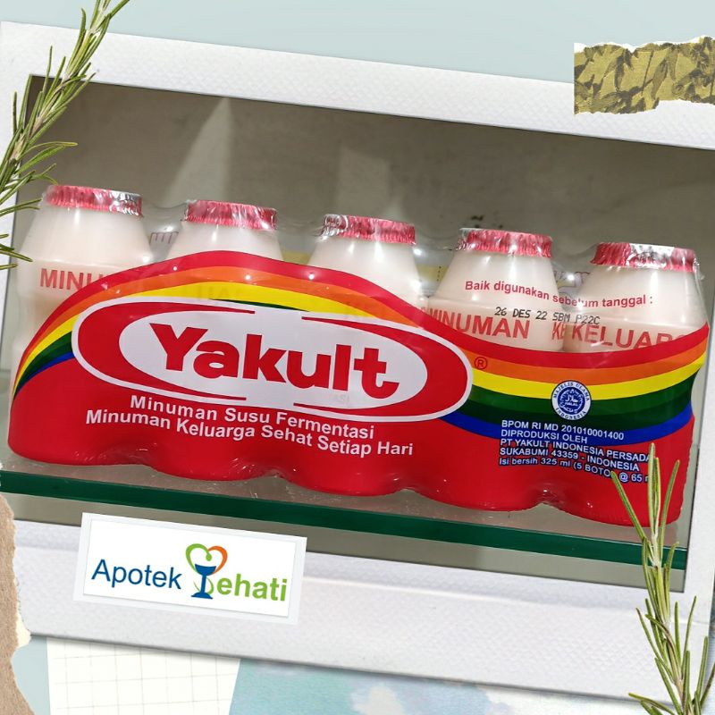 

Yakult 65 mL isi 5 Pcs Minuman Probiotik Menjaga Kesehatan Pencernaan