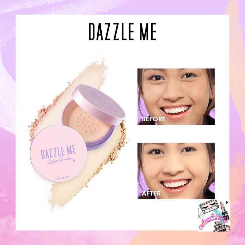 ☃️Cutezz_ching1☃️Dazzle Me Always Setting Loose Powder | Soft Smooth Long Lashting | Bedak Tabur
