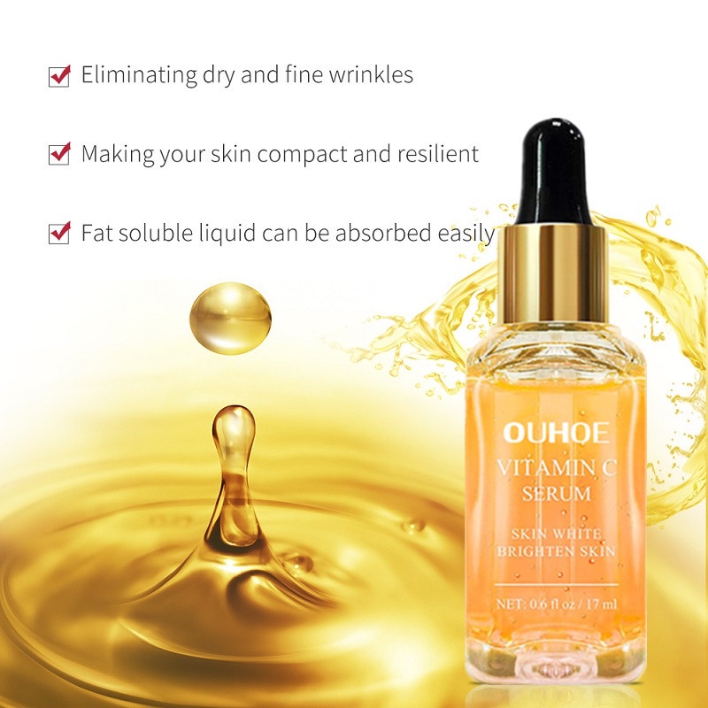 24k Gold Collagen Serum Niacinamide Vitamin C Serum Brightening 17ML