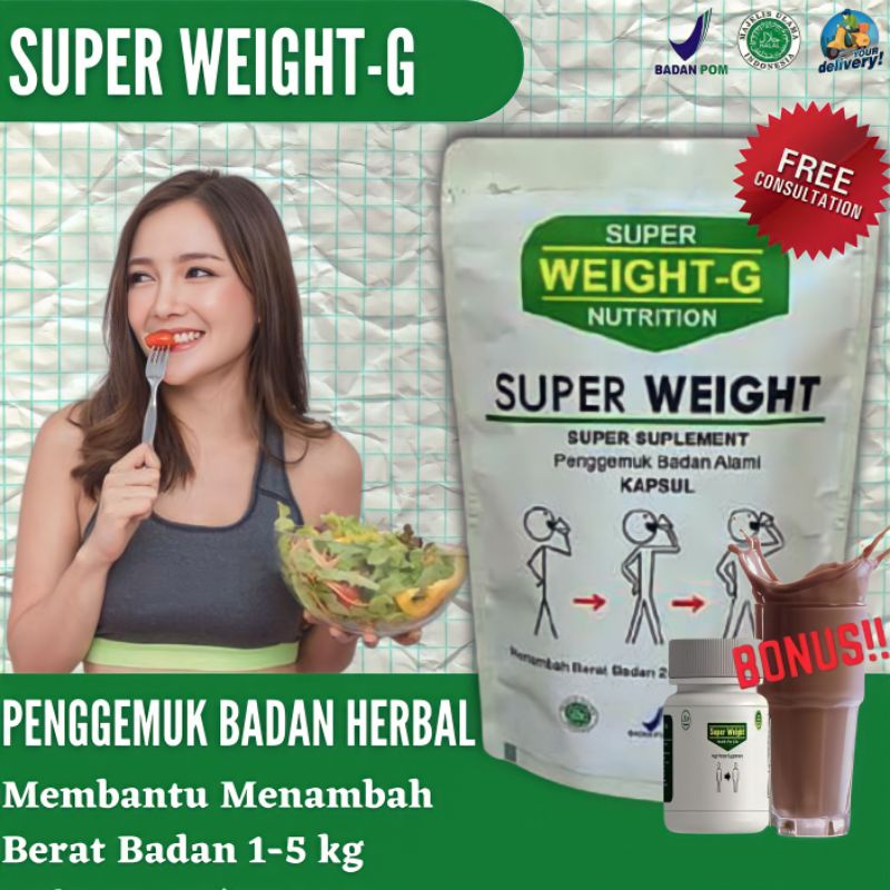 Penggemuk Badan Anak dan Dewasa Original Super Weight Gain original BPOM Halal alami