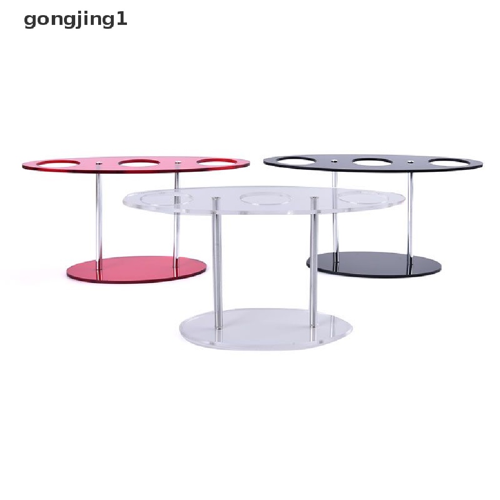 Ggg 3lubang Reusable Detachable Transparant Acrylic Ice Cream Cone Holder Pesta DIY ID