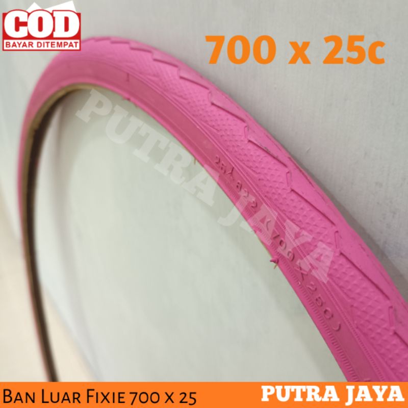 Ban luar Sepeda Fixie 700 x25c Road Bike Ban Sepeda 700 x 25c Merah Ban Sepeda balap Ban luar