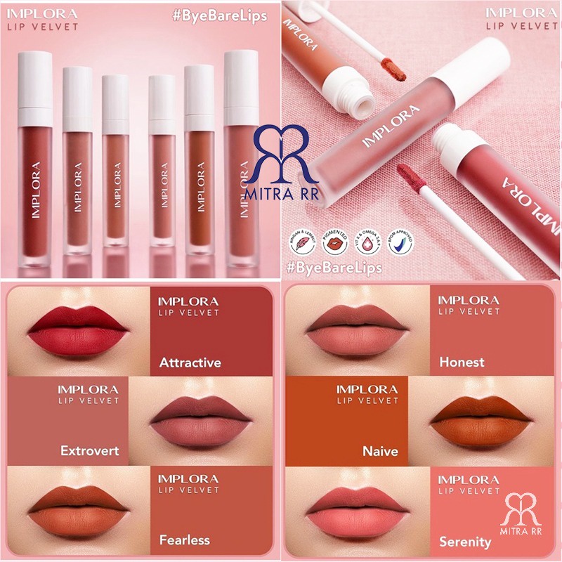 Implora Lip Velvet Matte | Lip Cream Velvet New BPOM