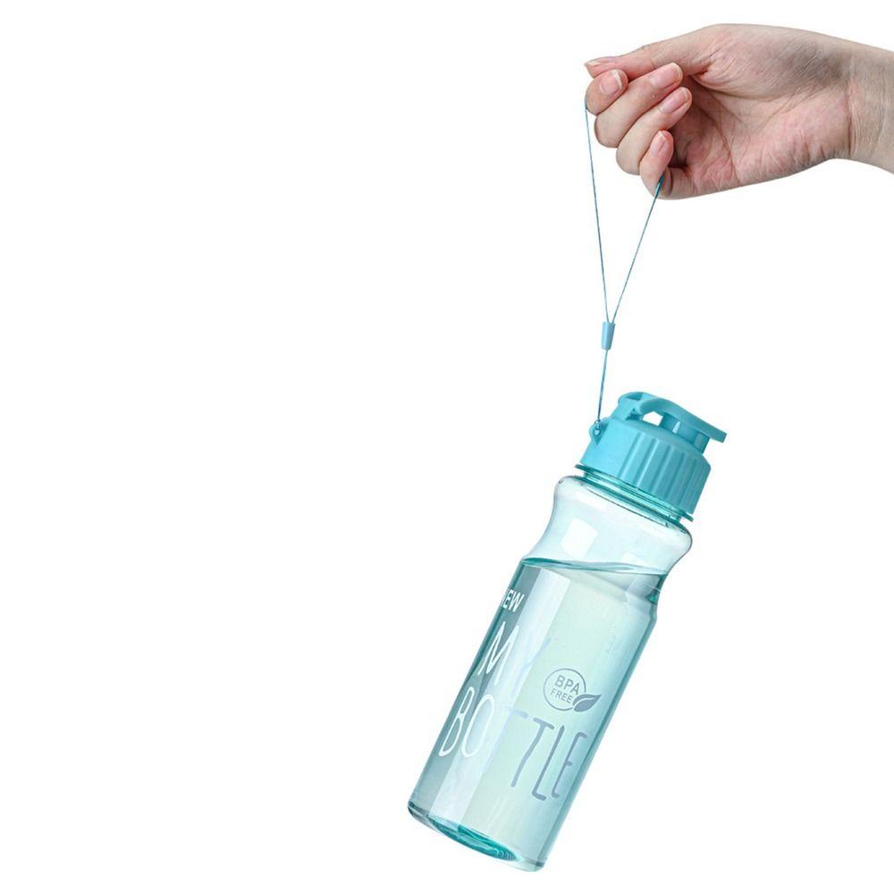 Populer Botol Air Minum 650ML Portable Sport Plastik Transparan