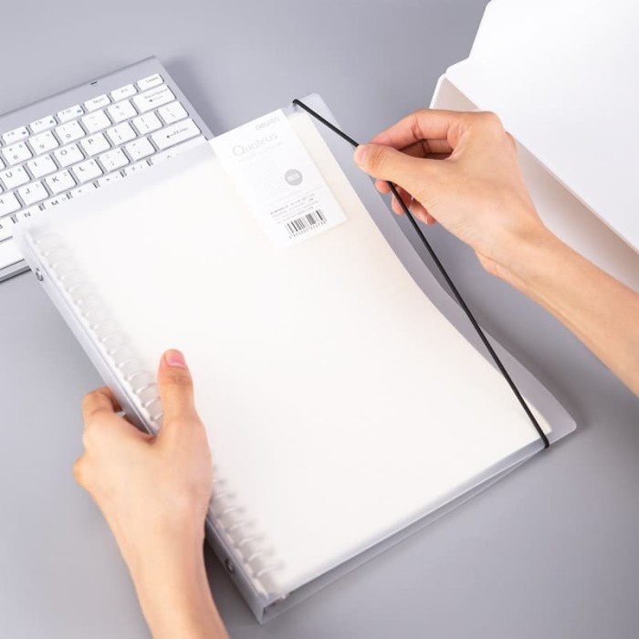 BINDER NOTE B5 MAP BINDER RING B5 26RING TRANSPARAN DELI HB560 QUOTEUS