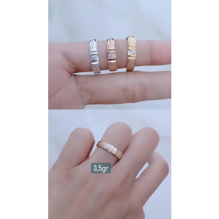 cincin perak asli silver 925 lapis emas/cincin ring mp 1+dove/asli silver/cincin fashion