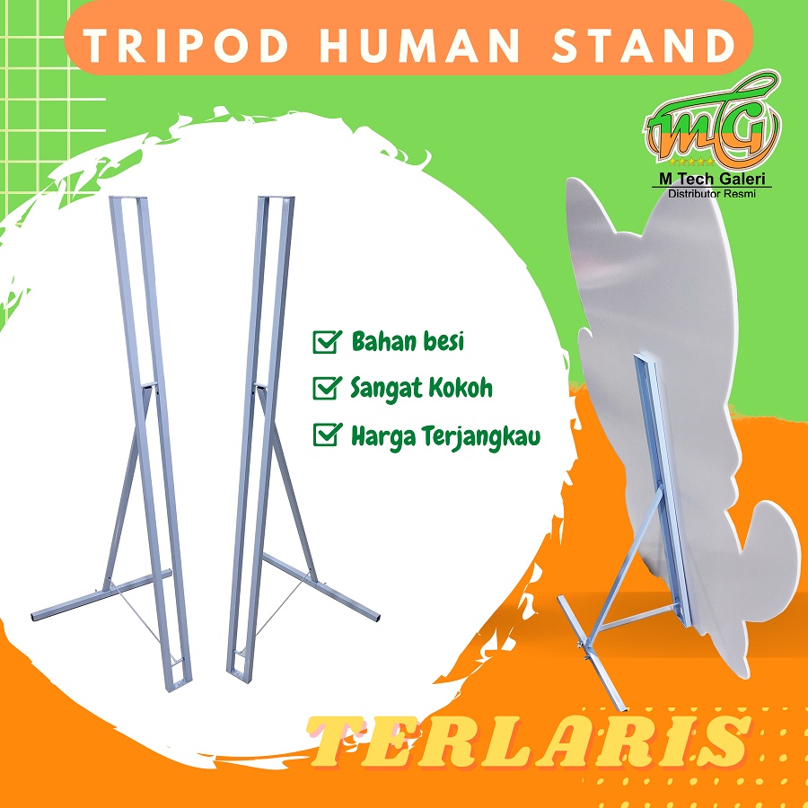 TRIPOD HUMAN STANDEE/RANGKA STANDEE (HANYA RANGKA)
