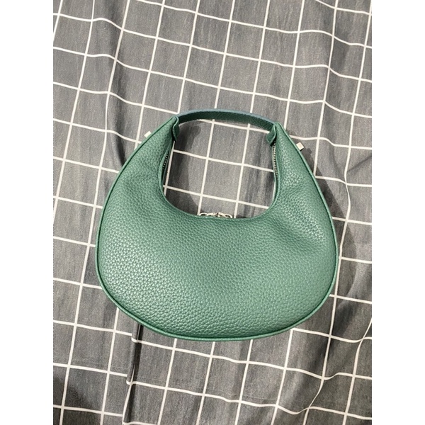 Nara x Chatime Atelier Gaia Bag vintage preloved fashion retro tas kulit hijau emerald green