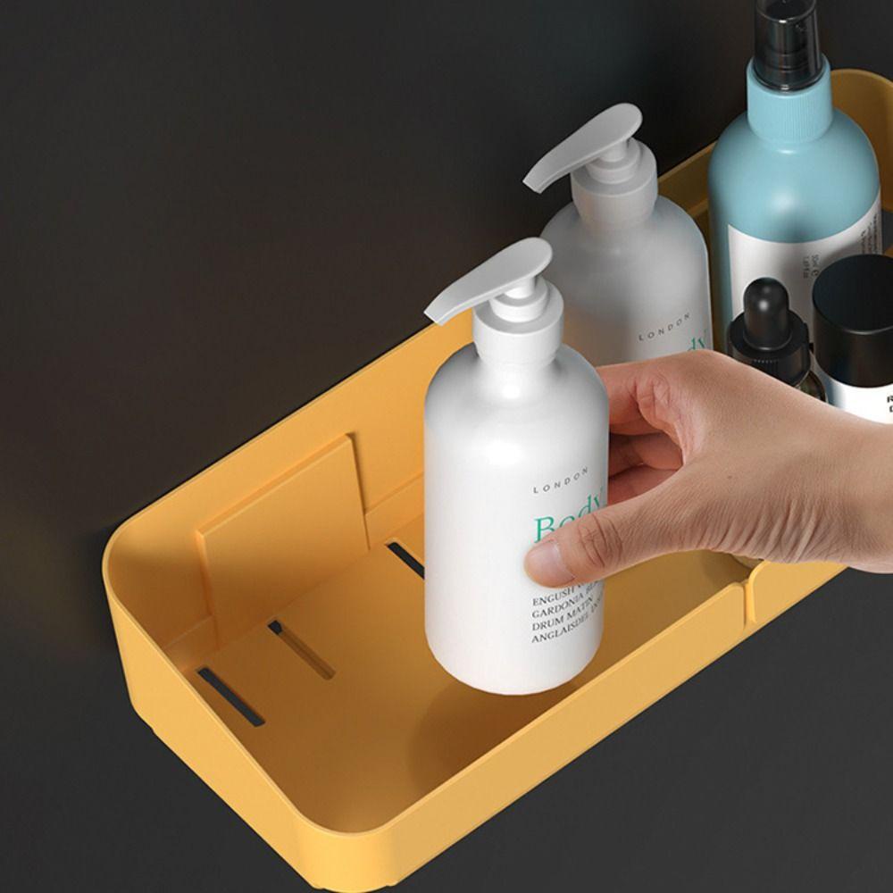 Solighter Rak Penyimpanan Yang Dipasang Di Dinding Kotak Punch-Free Organizer Rak Dapur Kamar Mandi Shower Suction Cups