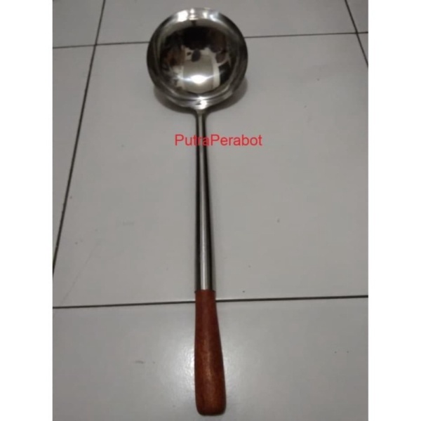 

Jual Irus Sutil Sodet Spatula Sendok Kuah Sayur Gayung Ladle Gagang Kayu - 500 Murah