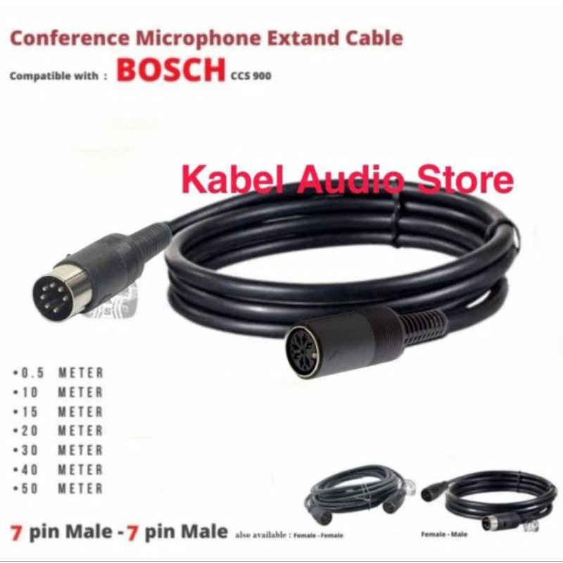 Kabel Extension Mic Konferen BOSCH CCS 900S Female to Male 1-10 mtr