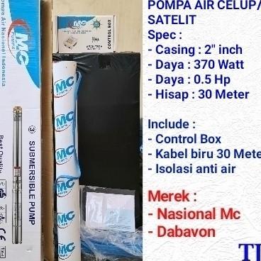 Pompa Air Celup/Satelit 2" Inch 370 Watt- Nasional/Dabavon/Shimizu