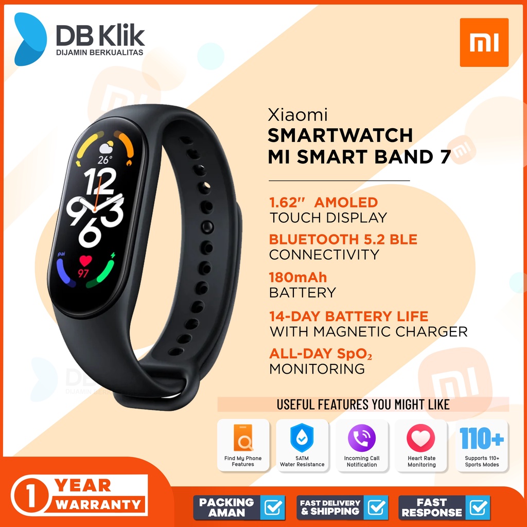 Smartwatch Xiaomi MI Band 7 1.62&quot; - Xiaomi Smart Band 7 Smartwatch