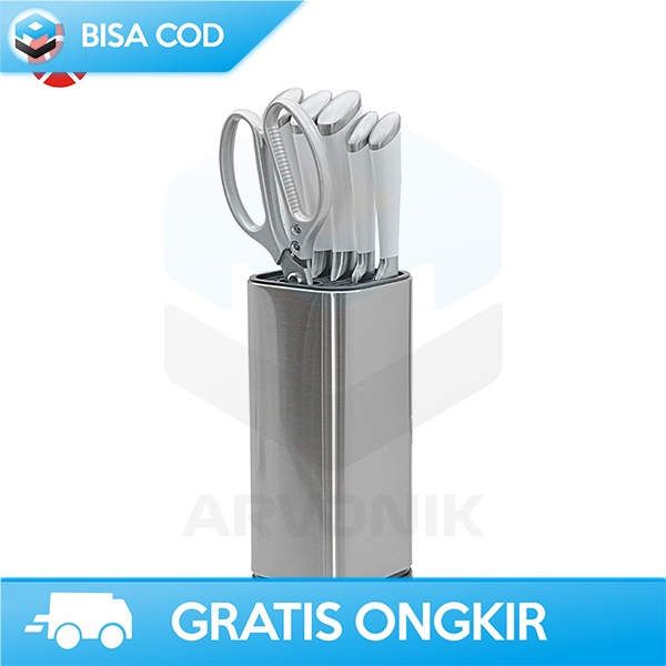 TEMPAT PENYIMPANAN PISAU DAPUR KITCHEN ORGANIZER BAHAN STAINLESS STEEL
