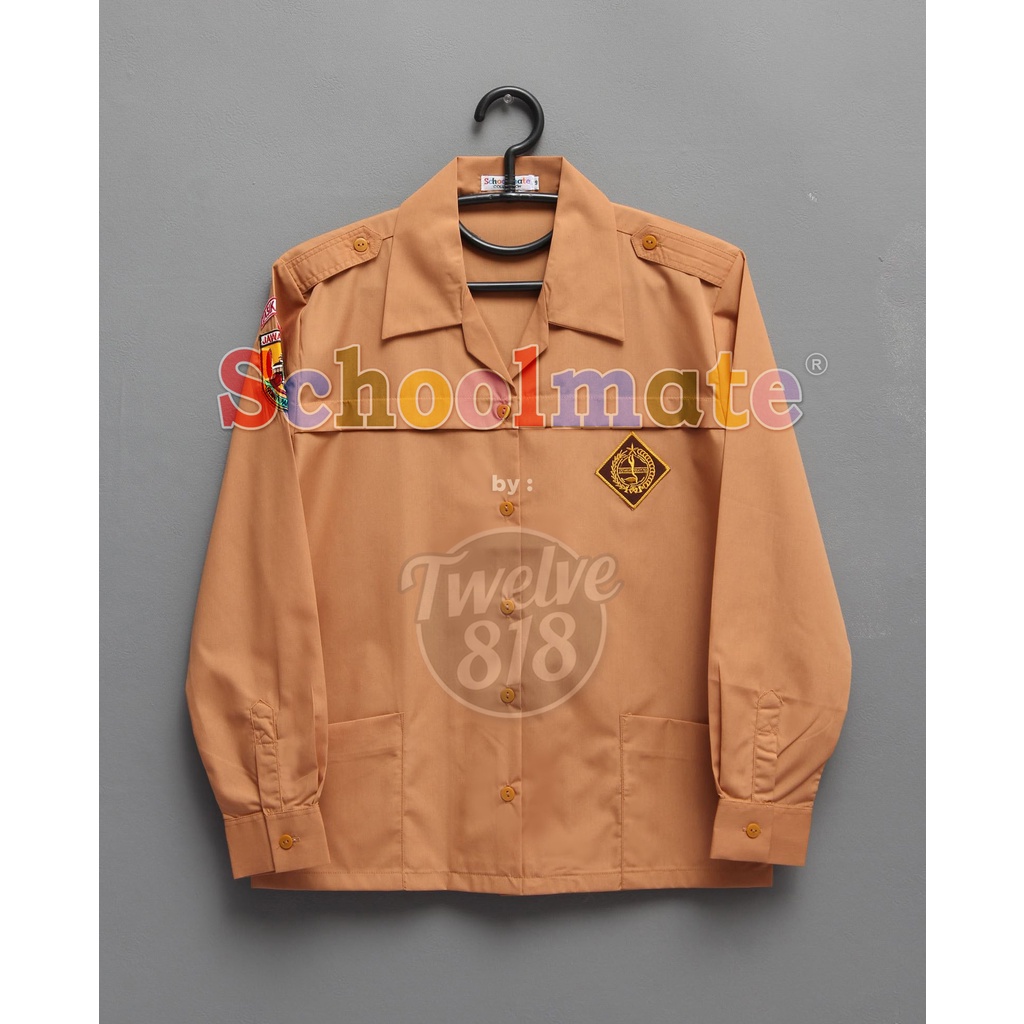 Schoolmate - Baju Pramuka SD SMP Atasan Seragam Pramuka SD SMP Putri Perempuan Lengan Panjang