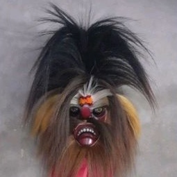TOPENG BUJANG GANONG UNTUK LOMBA(DEWASA),RAMBUT KUDA ASLI
