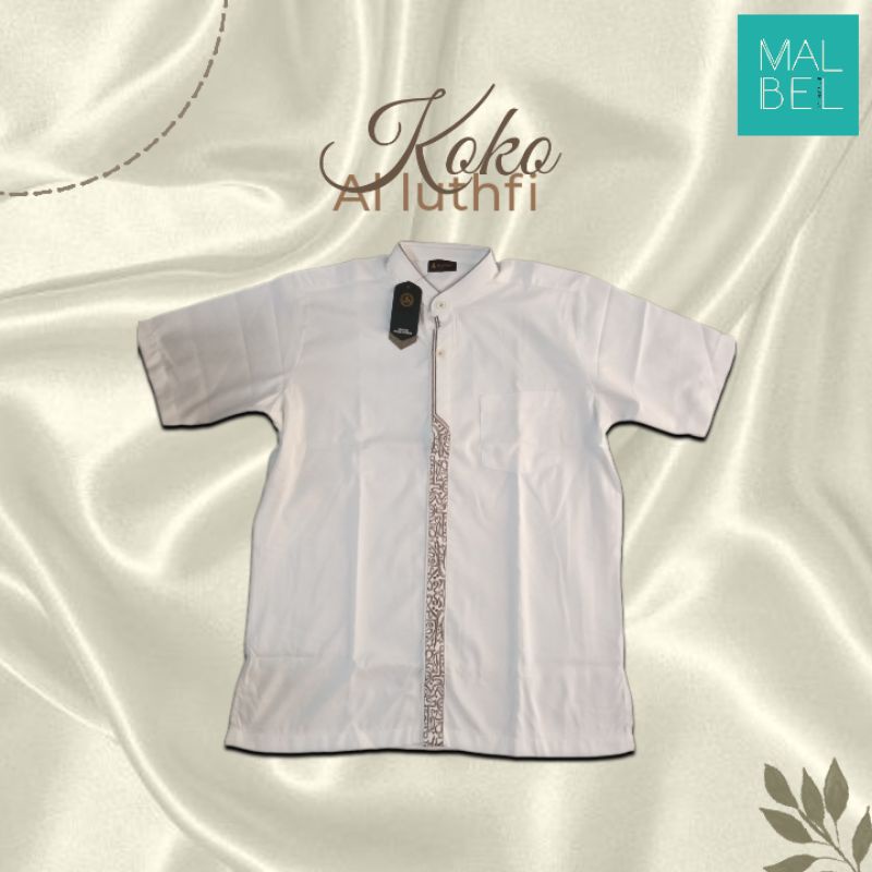 Koko Al luthfi putih dewasa baju koko dewasa