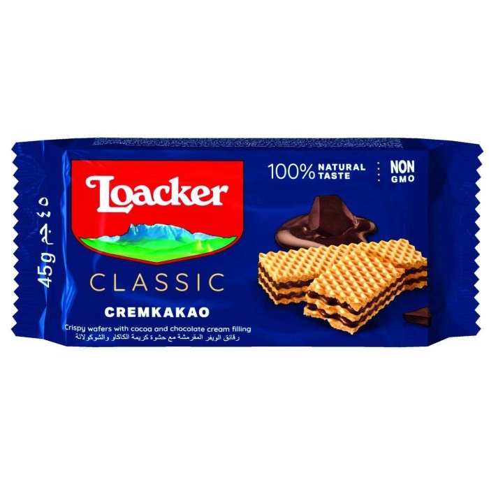 

Loacker Classic Cremkakao / Wafer Dengan Krim Cokelat 45 Gr