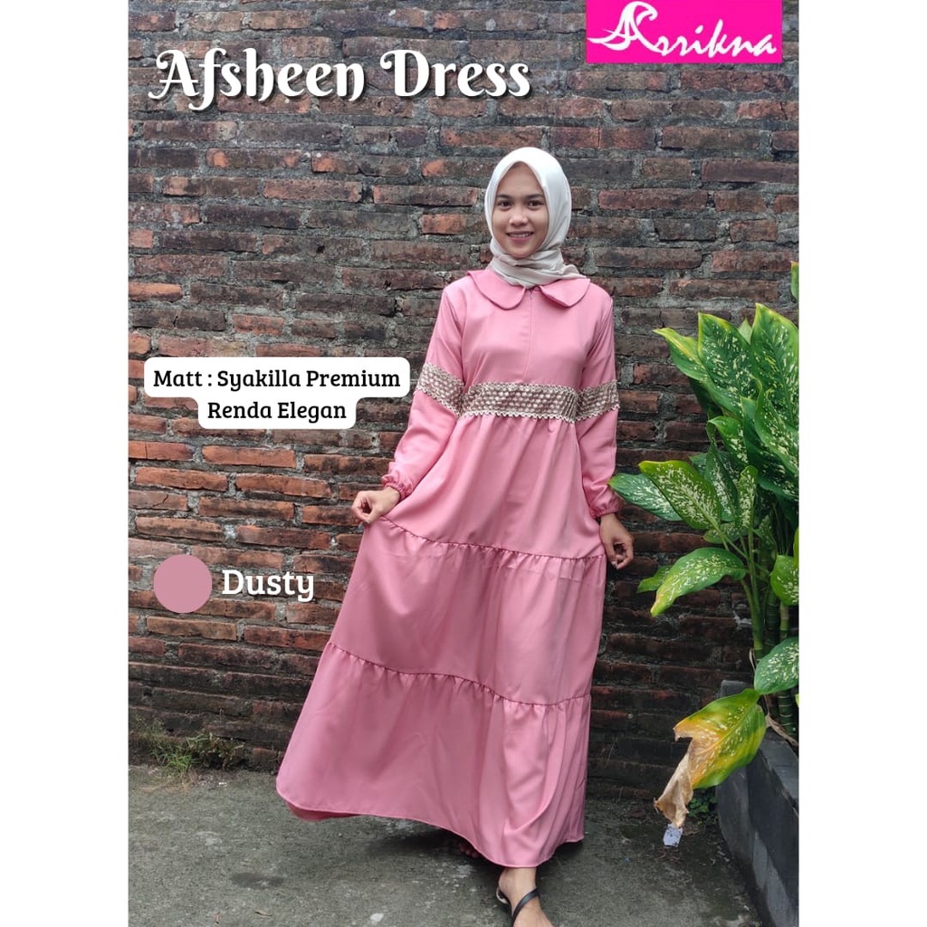 Gamis Dewasa Cantik AFSHEEN DRESS by ARRIKNA