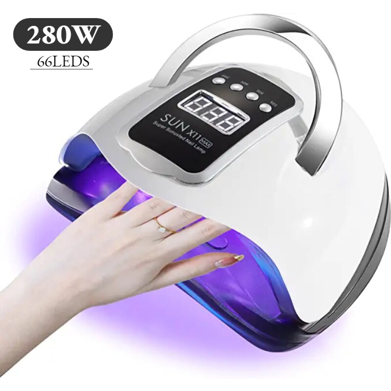 SUN PENGERING KUTEK GEL UV PORTABLE /PENGERING KUTEK SINAR UV LAMP NAIL DRYER SENSOR WITHLCD Display